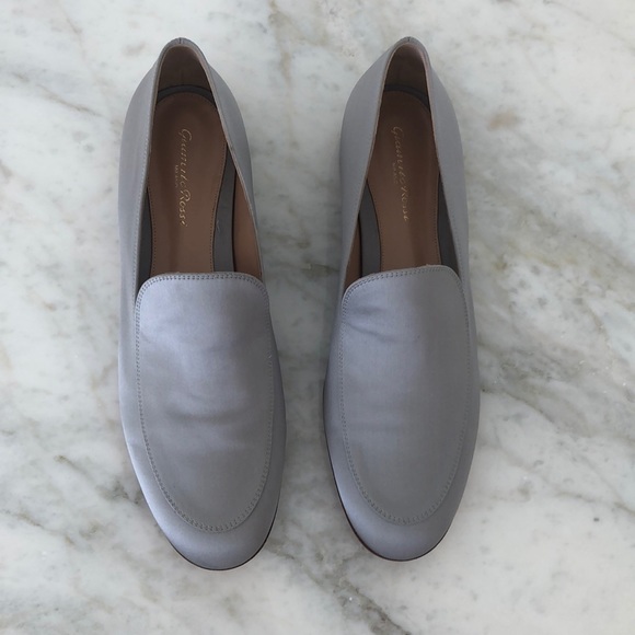 Gianvito Rossi Metallic Satin slip-on loafers - Picture 4 of 8
